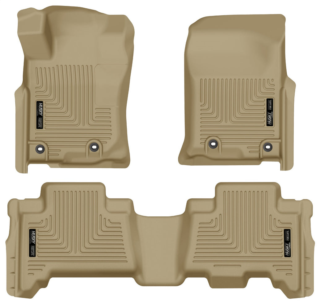 Husky Liners 99573 Weatherbeater-Front/2nd Seat Floor Liners for Select Lexus GX460, Toyota 4Runner