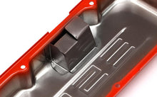 Load image into Gallery viewer, Chevy-502-Logo-Short-Orange-Powder-Coated-Valve-Covers
