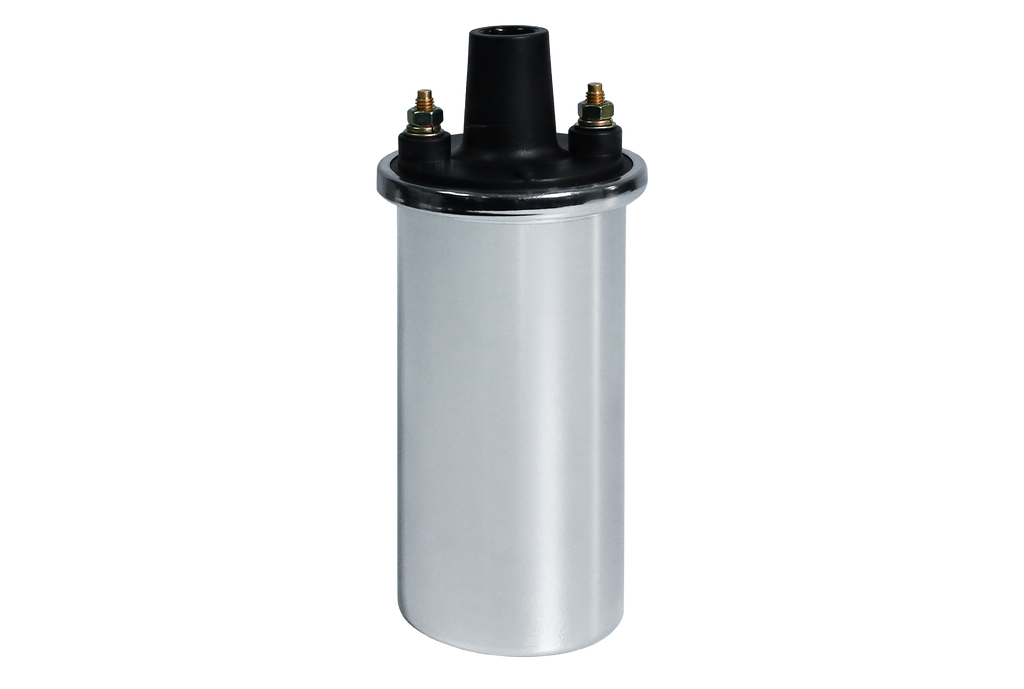 FiTech Fuel Injection 99905 Coil, Oil filled round, CD Chrome
