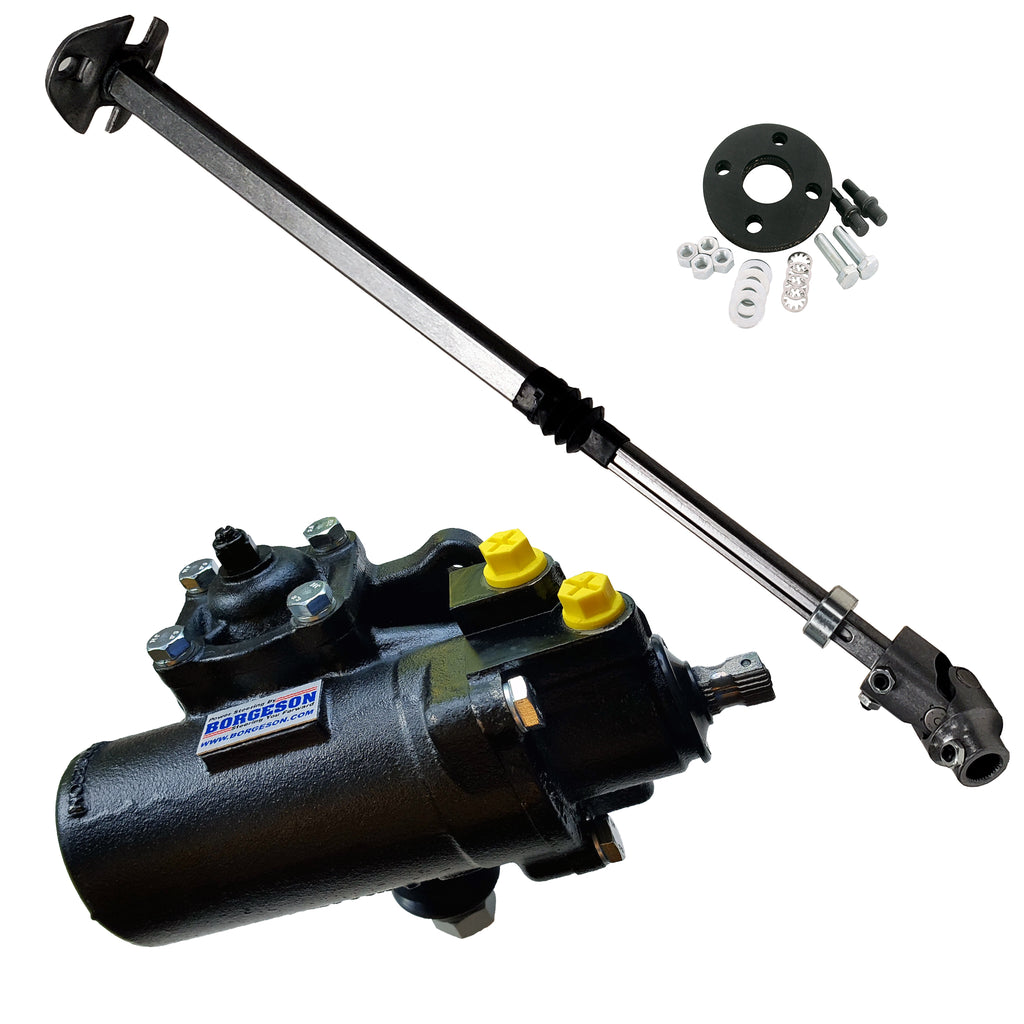 Borgeson 999068 Power steering gear upgrade kit includes steering gear, steering shaft & coupler for Select Dodge D100, Dodge Ramcharger, Dodge W100, Dodge W150, Dodge W200, Dodge W250, Dodge W300, Dodge W350