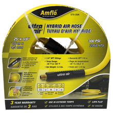 Load image into Gallery viewer, Amflo 575-25A Hybrid Air Hose, 3/8&quot; x 25&#39;, 300PSI - 1/4&quot; NPT