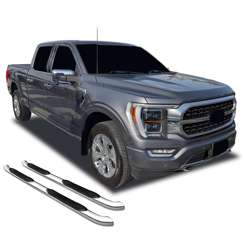 Black Horse Off Road 9BFR705SS 3in Side Steps for Select Ford F-150, Ford F-150 Lightning, Ford F-250 Super Duty, Ford F-350 Super Duty, Ford F-450 Super Duty, Ford F-550 Super Duty