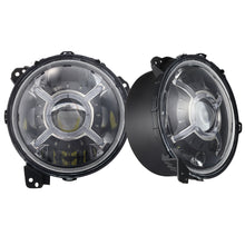 Load image into Gallery viewer, 9In-Jeep-Jl-Adj.-Angle-Beam-108W-Headlight-W-X-Halo-Drl-Funct.,-Rgb-Funct.