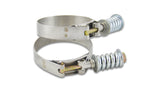 Vibrant 27845 Spring Loaded T-Bolt Clamps (Pack of 2) - Clamp Range: 4.78