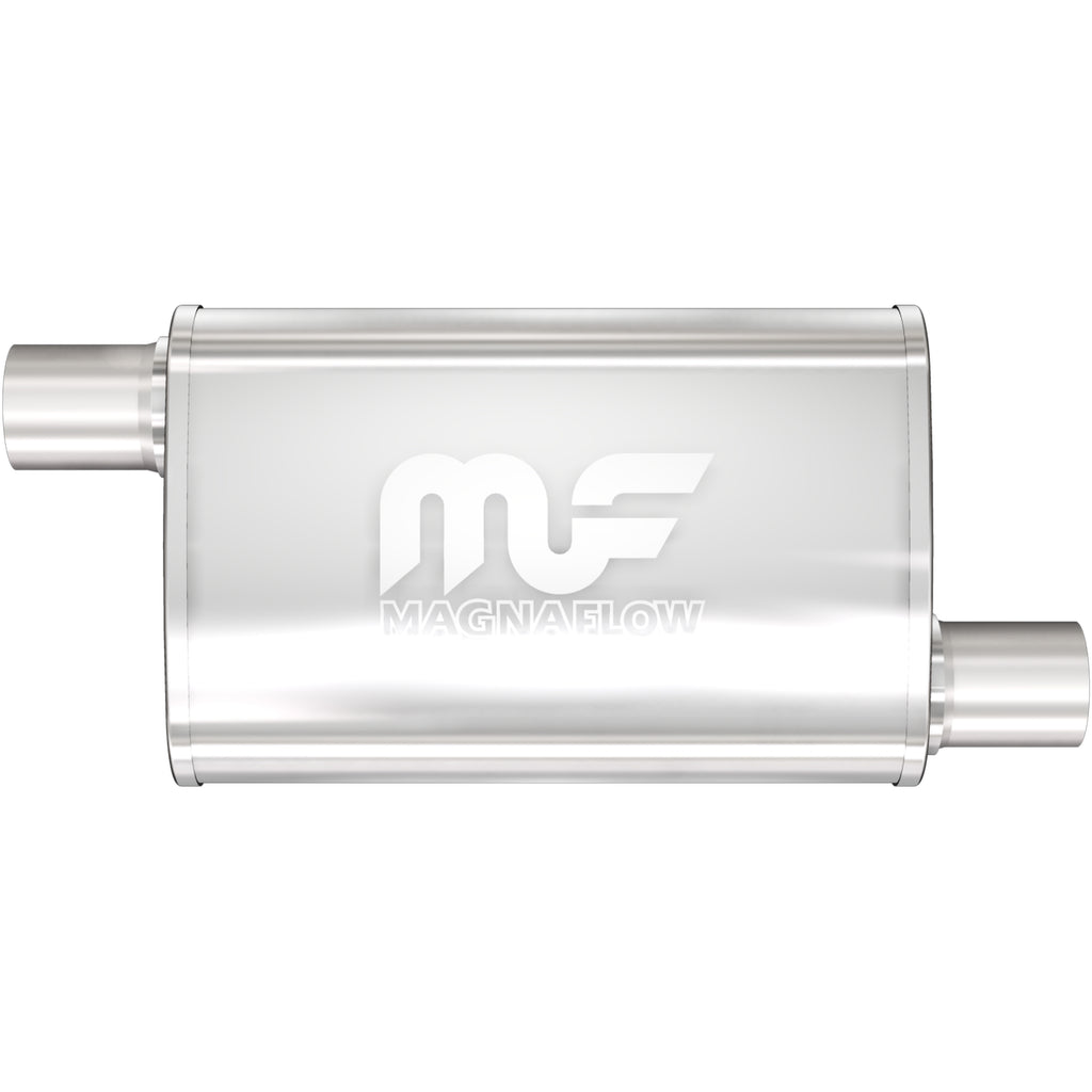 MagnaFlow Exhaust Products 14336 Straight-Through Performance Muffler; 2.5in. Offset/Offset; 4x14x9 Body