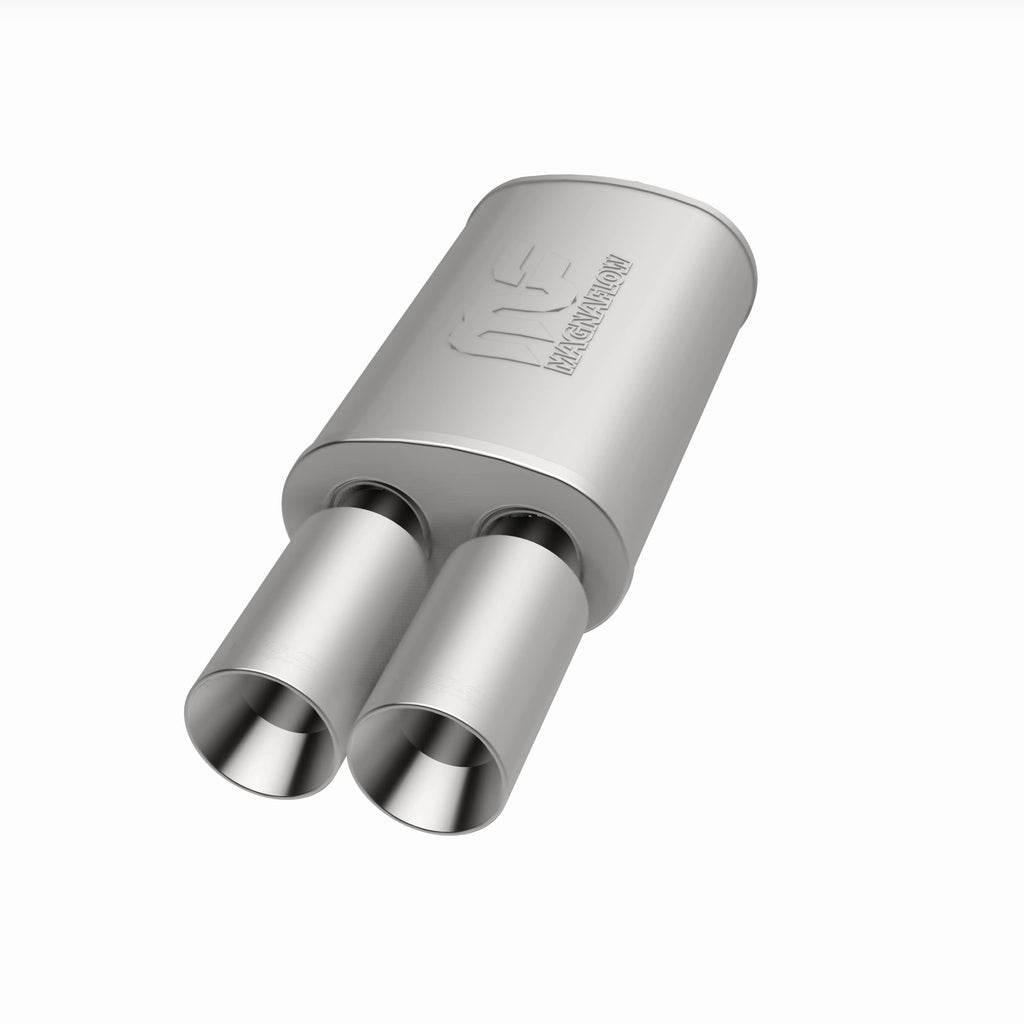 MagnaFlow Exhaust Products 14816 Straight-Through Performance Muffler; 2.25/3.5in. Center/Dual; 5x14x8 Body