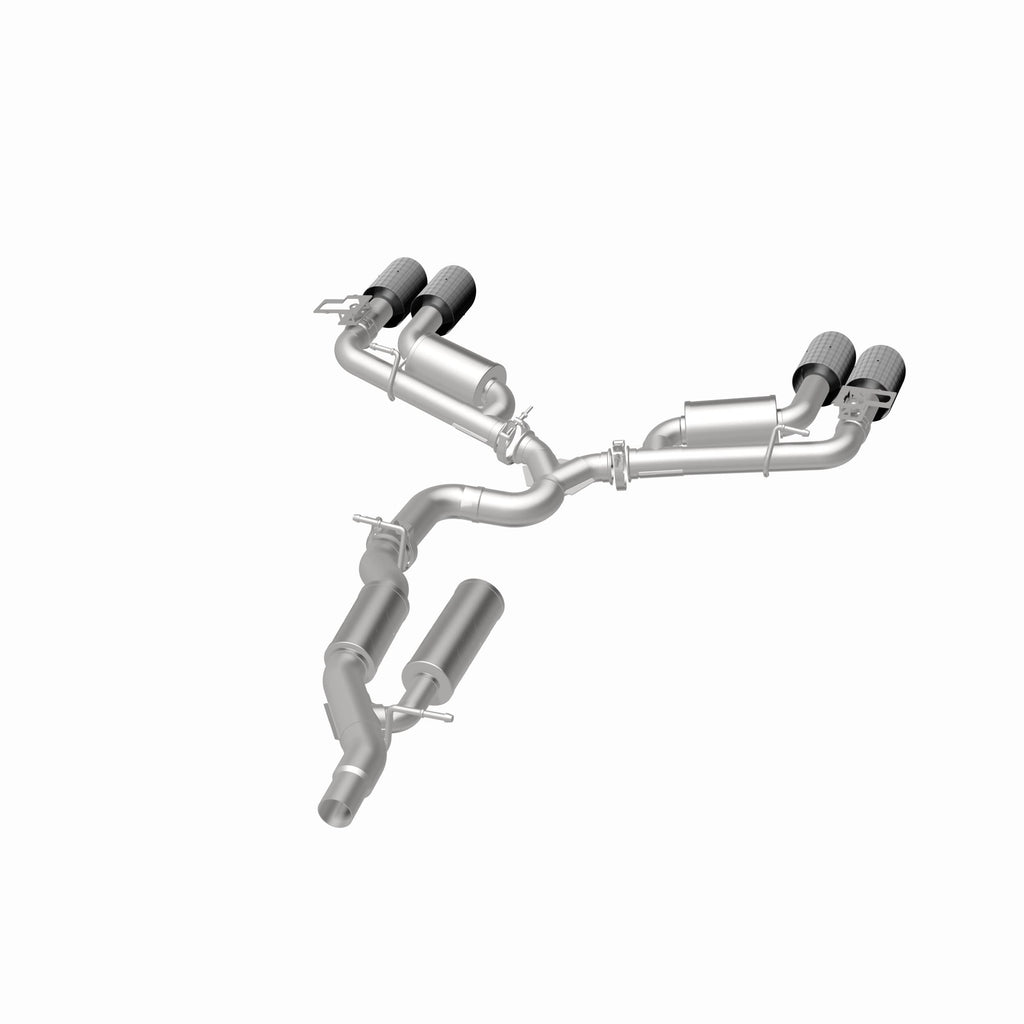 MagnaFlow Exhaust Products 19617 NEO Series Carbon Fiber Tips Cat-Back System for Select Volkswagen Golf R