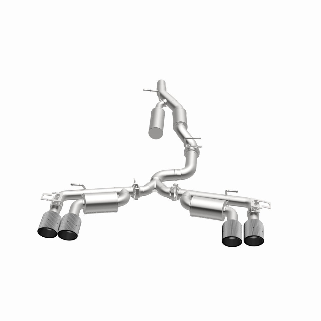 MagnaFlow Exhaust Products 19617 NEO Series Carbon Fiber Tips Cat-Back System for Select Volkswagen Golf R