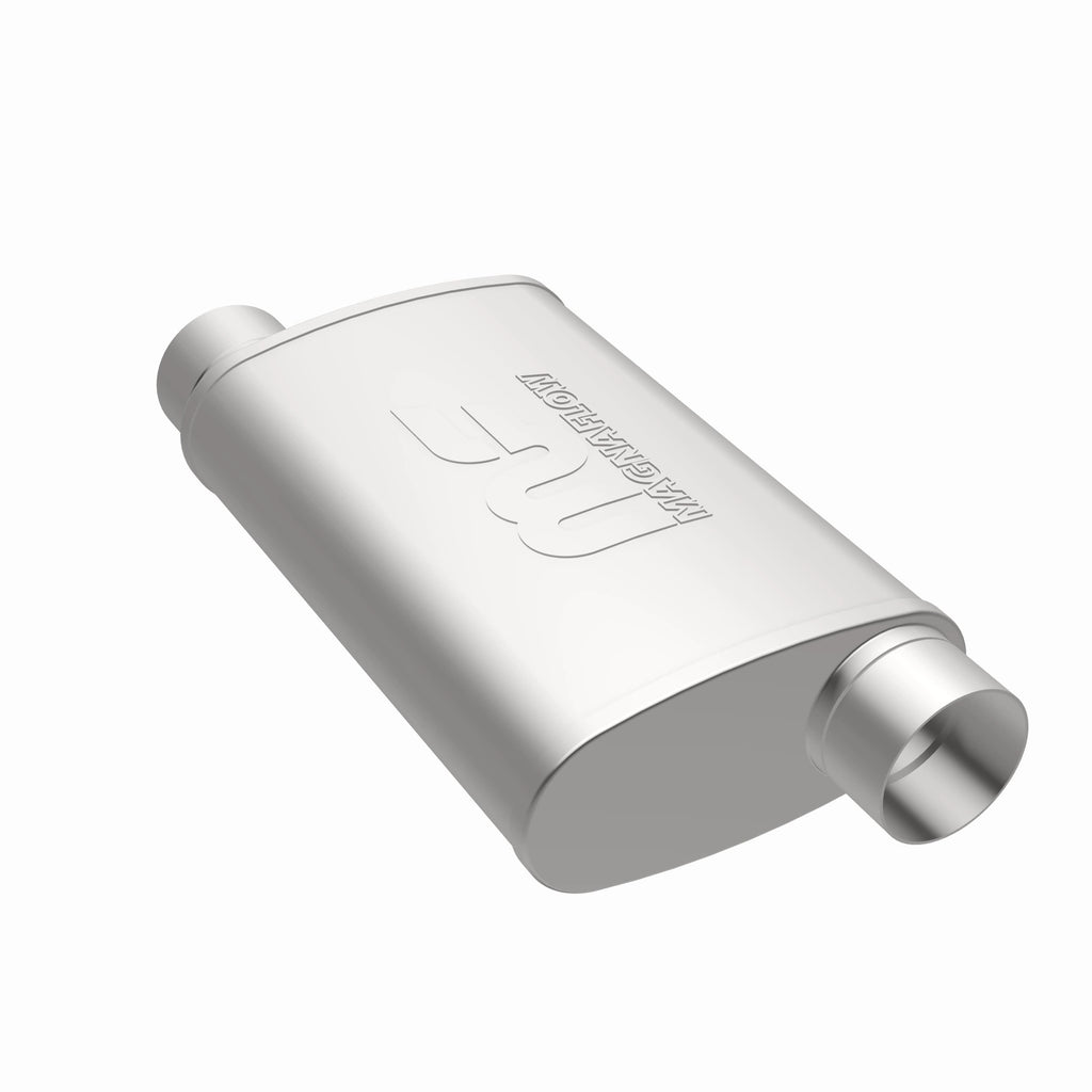 MagnaFlow Exhaust Products 11239 Straight-Through Performance Muffler; 3in. Offset/Offset; 4x14x9 Body