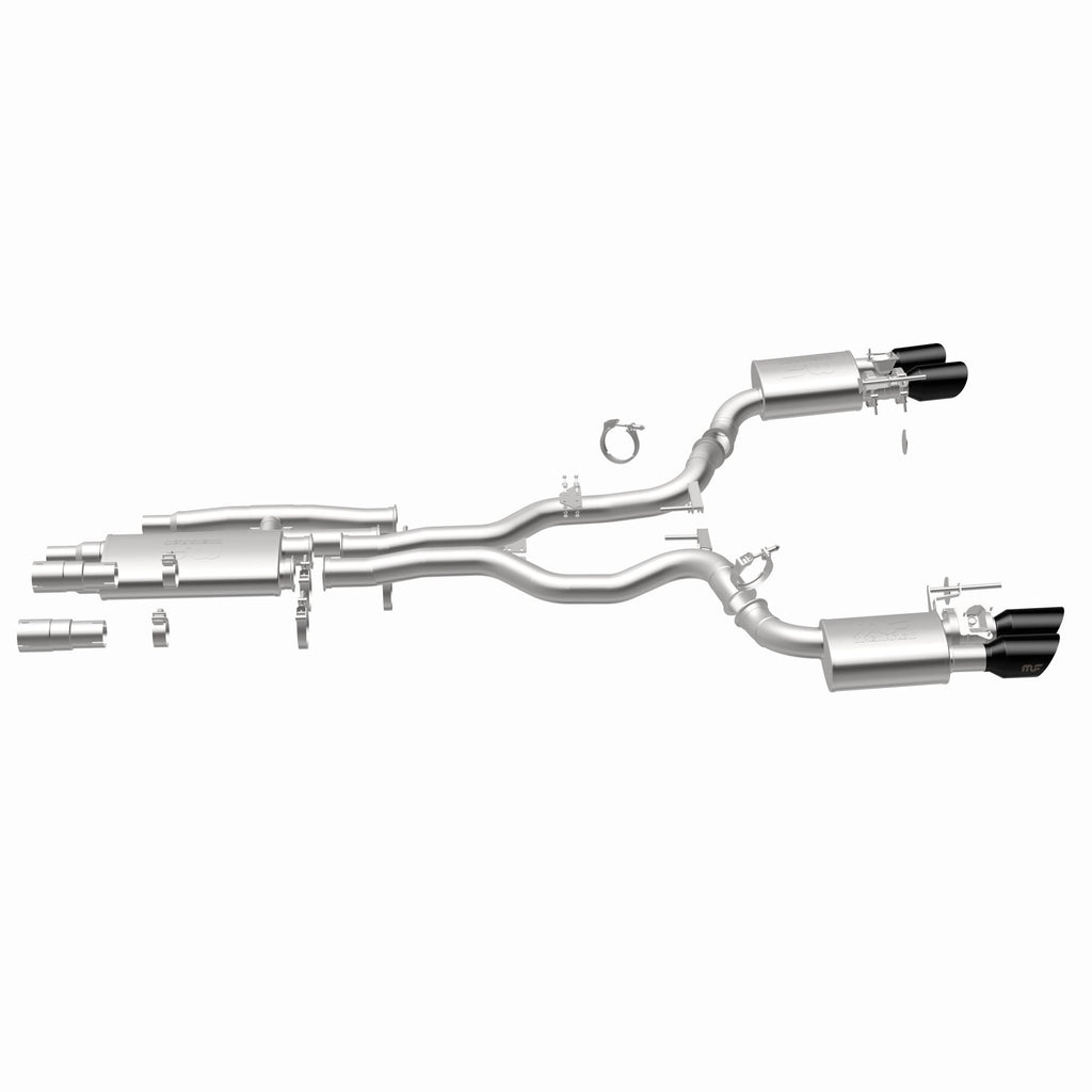 MagnaFlow Exhaust Products 19646 xMOD Series Black Chrome Tips Cat-Back System for Select Ford Mustang