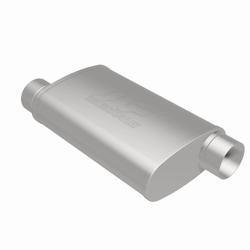 MagnaFlow Exhaust Products 11239 Straight-Through Performance Muffler; 3in. Offset/Offset; 4x14x9 Body