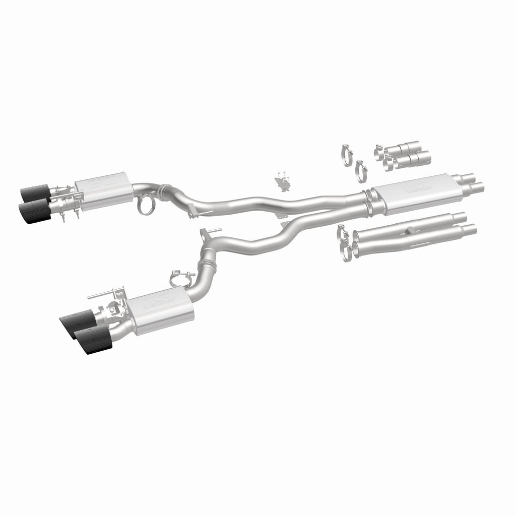 MagnaFlow Exhaust Products 19695 xMOD Series Carbon Fiber Tips Cat-Back System for Select Ford Mustang