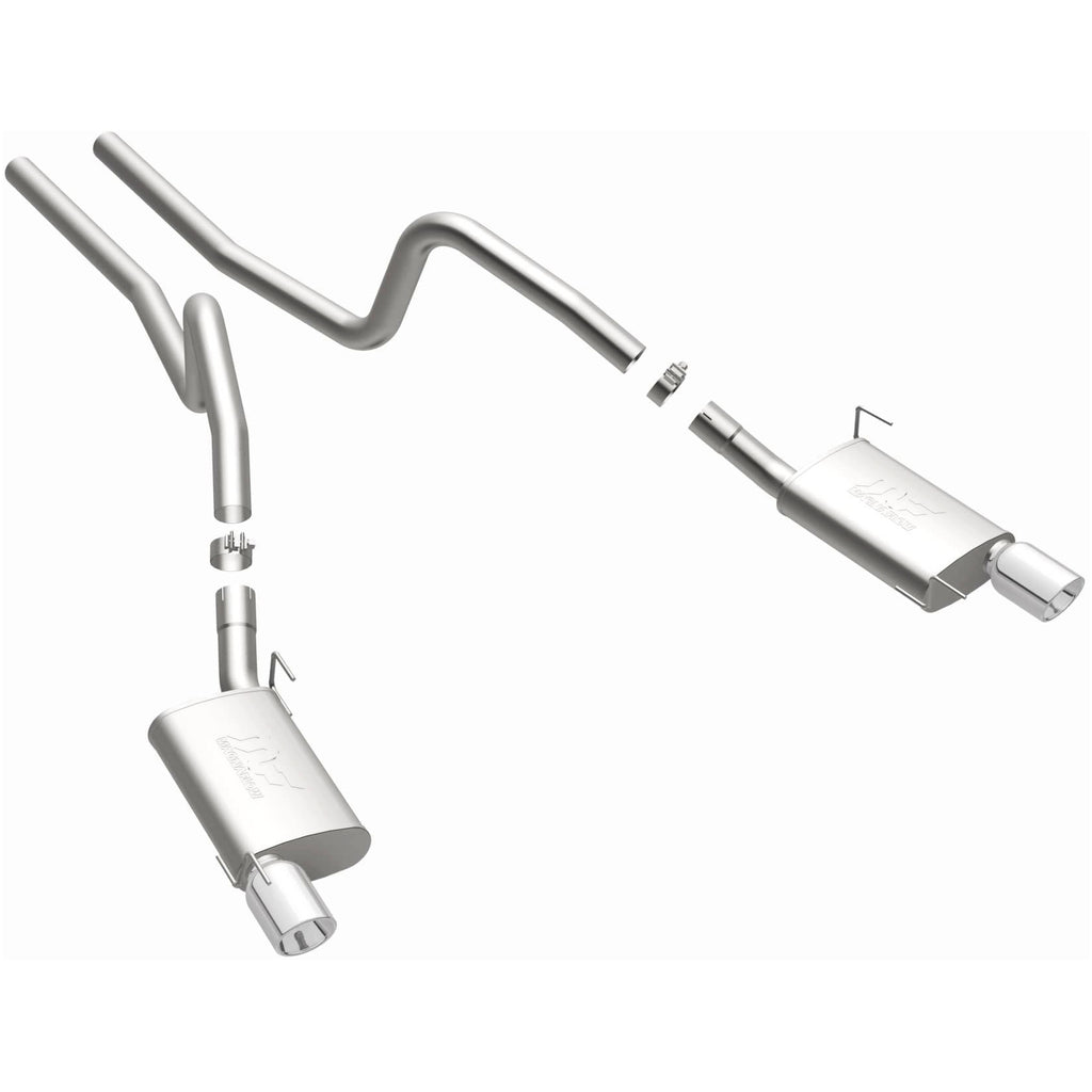 MagnaFlow Exhaust Products 15881 Street Series Polished Cat-Back System for Select Ford Mustang