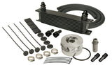 Derale 15603 10 Row Series 10000 Stack Plate GM V8 Engine Oil Cooler Kit, Sandwich Adapter