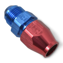 Load image into Gallery viewer, Performance-RedBlue--8-An-Male-37-Degree-To-12In-Aluminum-Tube