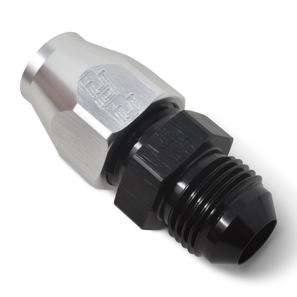 Performance-BlackSilver--8-An-Male-37-Degree-To-12In-Aluminum-Tube