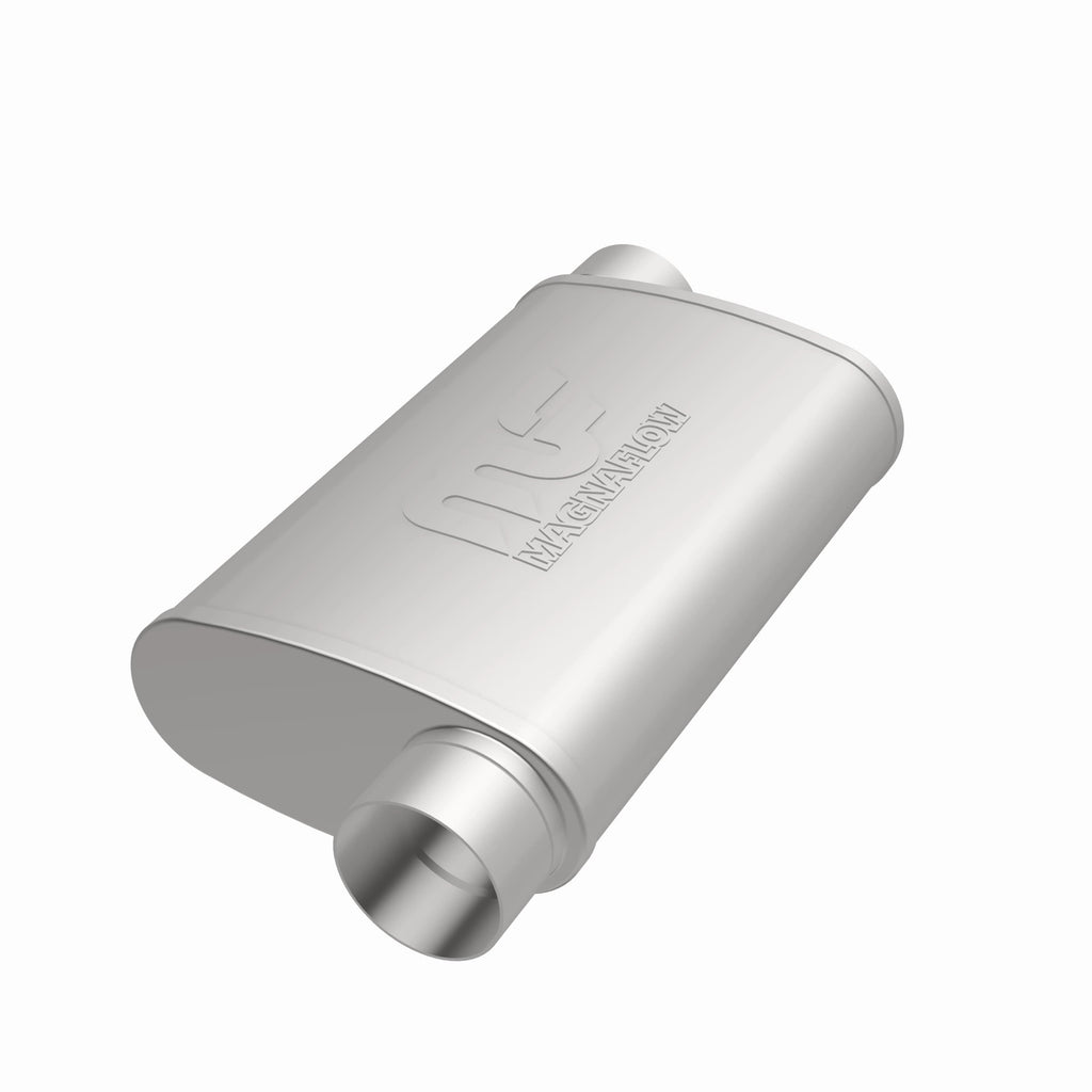 MagnaFlow Exhaust Products 11239 Straight-Through Performance Muffler; 3in. Offset/Offset; 4x14x9 Body