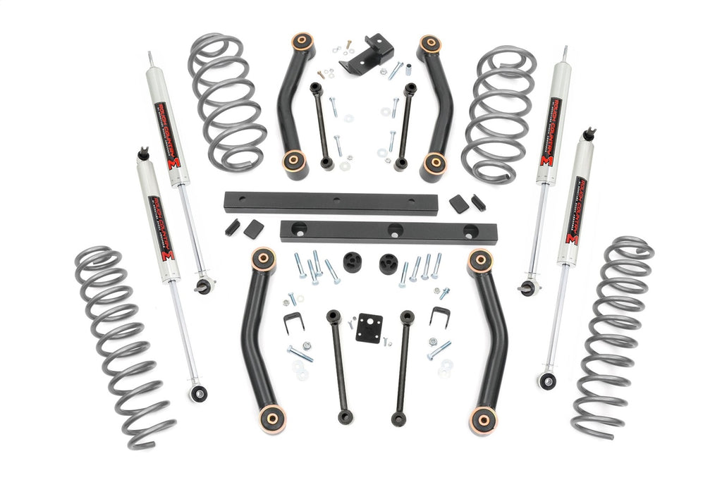 Rough Country 90640 Suspension Lift Kit w/Shocks for Select Jeep TJ, Jeep Wrangler