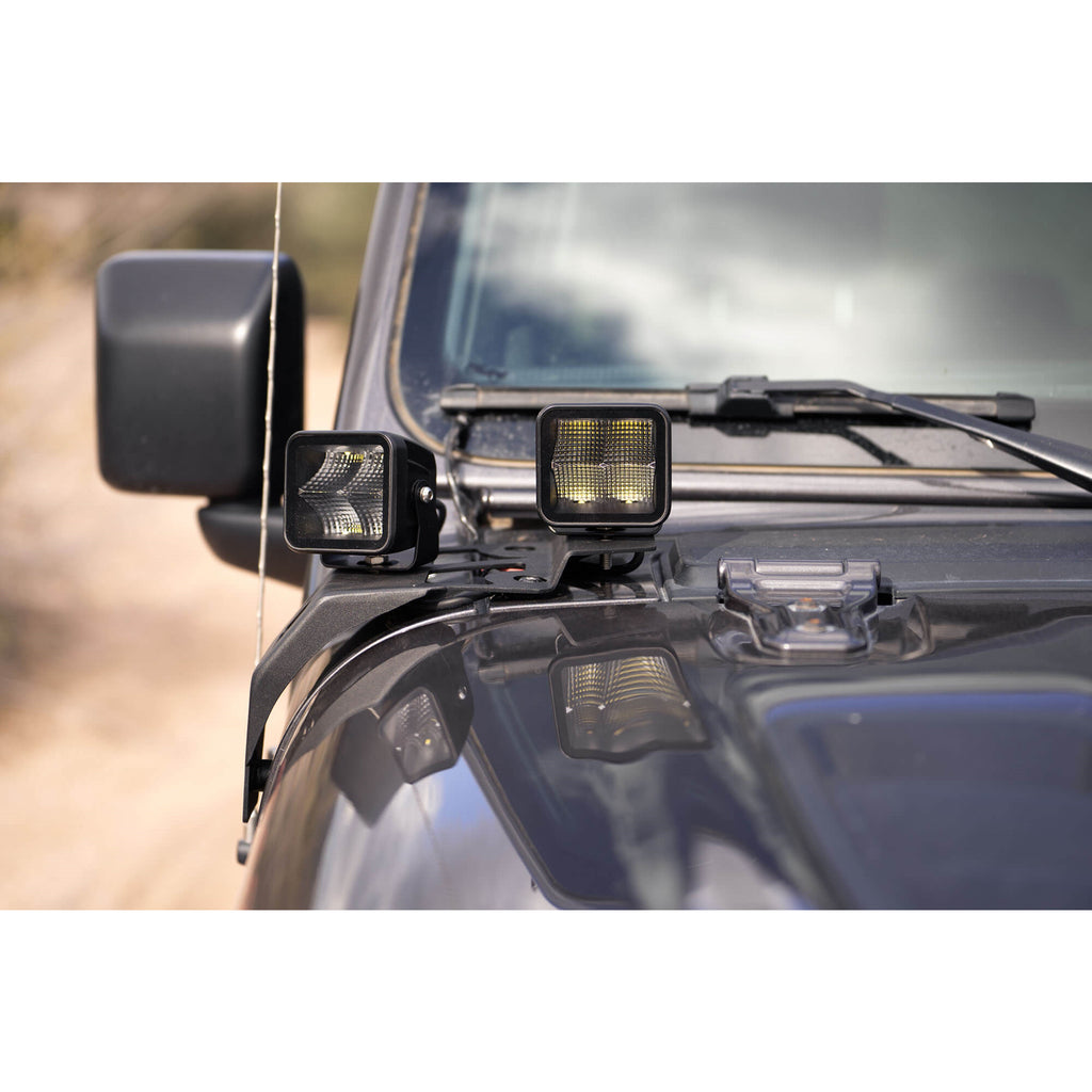 A-Pillar-Dual-Pod-Light-Mounts-For-18-22-Jeep-Wrangler-Jl-20-22-Gladiator-Dv8-Offroad