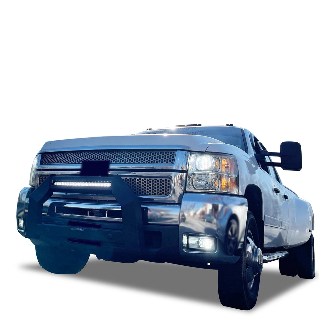Black Horse Off Road AB-GM27 Armour Bull Bar for Select Chevrolet Silverado HD, Chevrolet Silverado HD, GMC Sierra HD, GMC Sierra HD