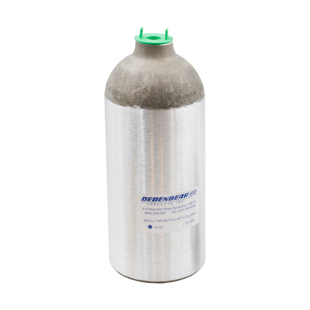 Dedenbear AB25K CO2 BOTTLE KIT, COMPLETE KIT INCLUDES 2.5 LB. BOTTLE, VALVE, REGULATOR & TUBING