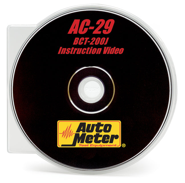 AutoMeter AC-29 BCT-200J INTELLICHECK II TRAINING DVD