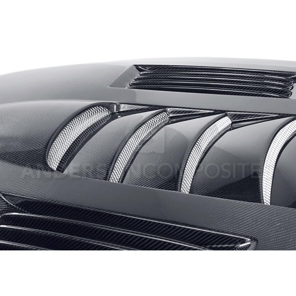 Anderson Composites AC-HD1011FDMU-SS Hood for Select Ford Mustang