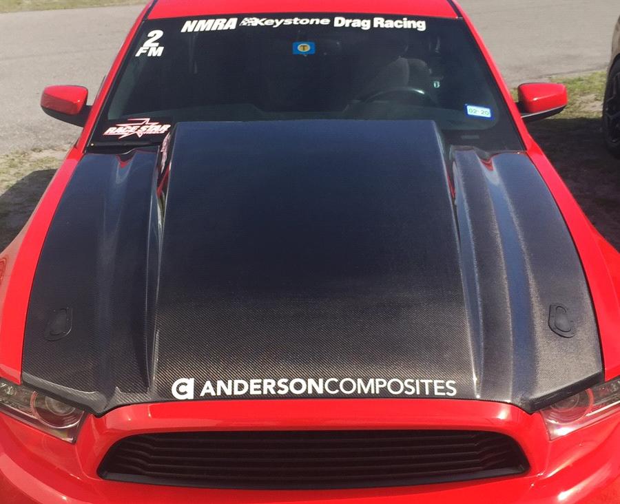 Anderson Composites AC-HD13FDMU-CJ Hood for Select Ford Mustang
