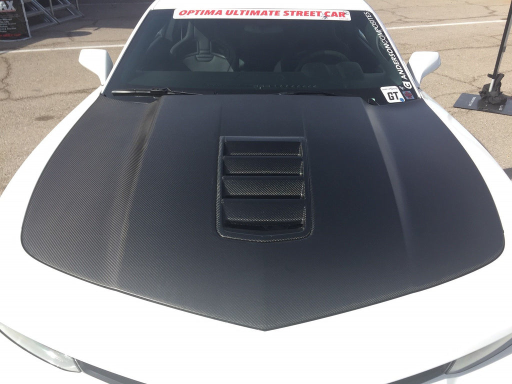 Anderson Composites AC-HD14CHCAM-Z28-DRY Hood for Select Chevrolet Camaro