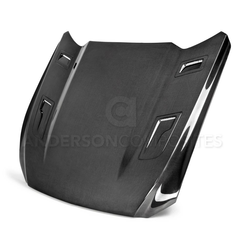 Anderson Composites AC-HD15FDMU-AT-DS Hood for Select Ford Mustang