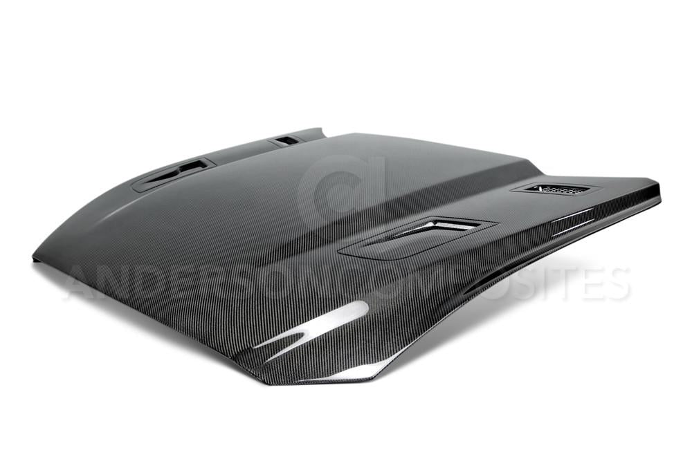 Anderson Composites AC-HD15FDMU-AT-DS Hood for Select Ford Mustang