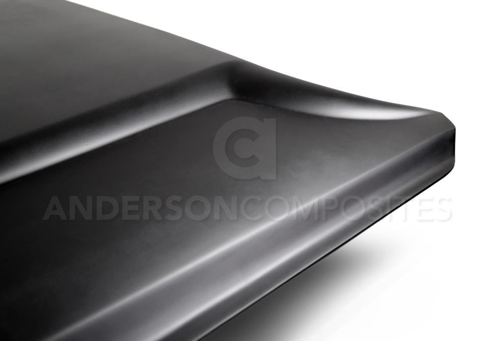 Anderson Composites AC-HD15FDMU-GR-GF Hood for Select Ford Mustang