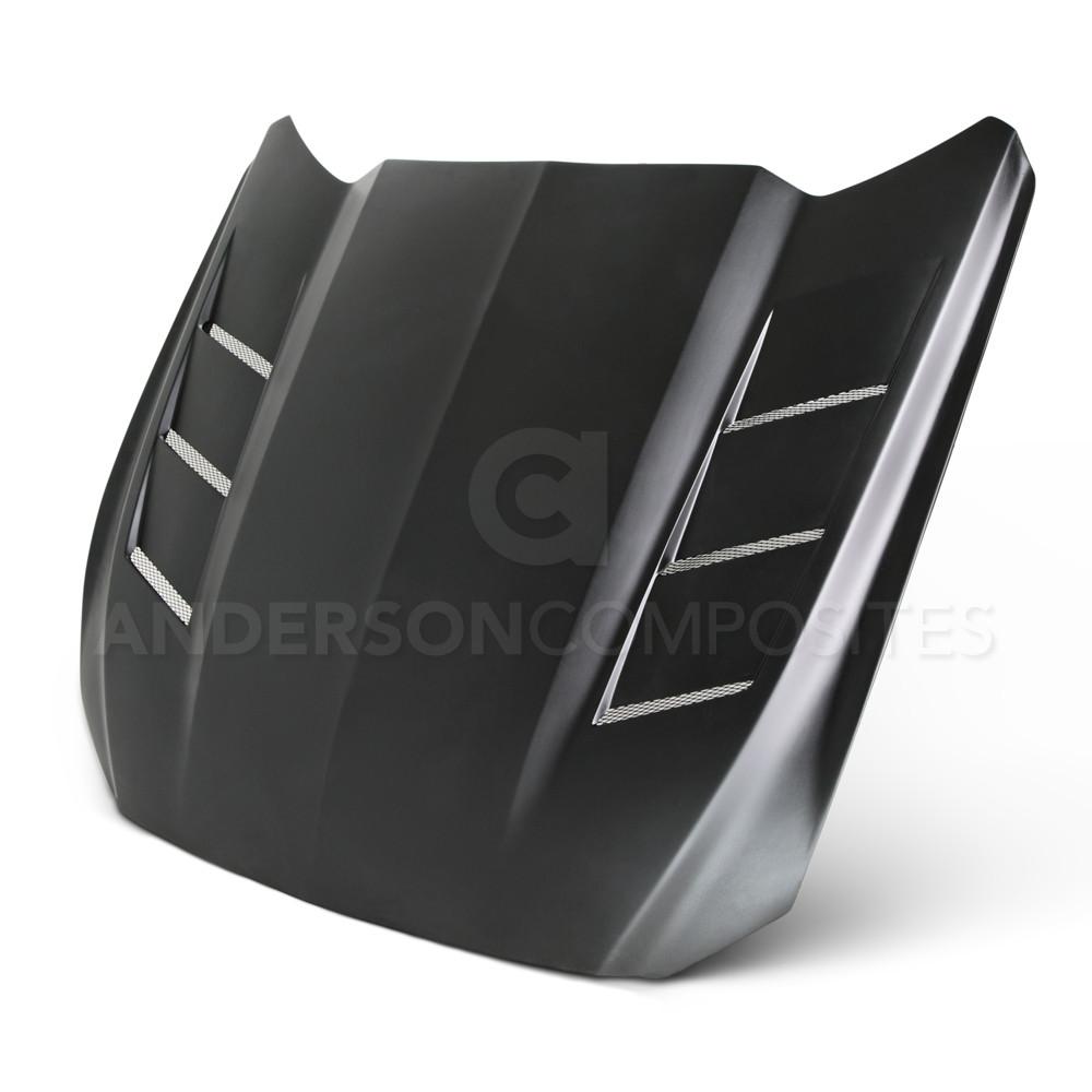 Anderson Composites AC-HD15FDMU-SA-GF Hood for Select Ford Mustang