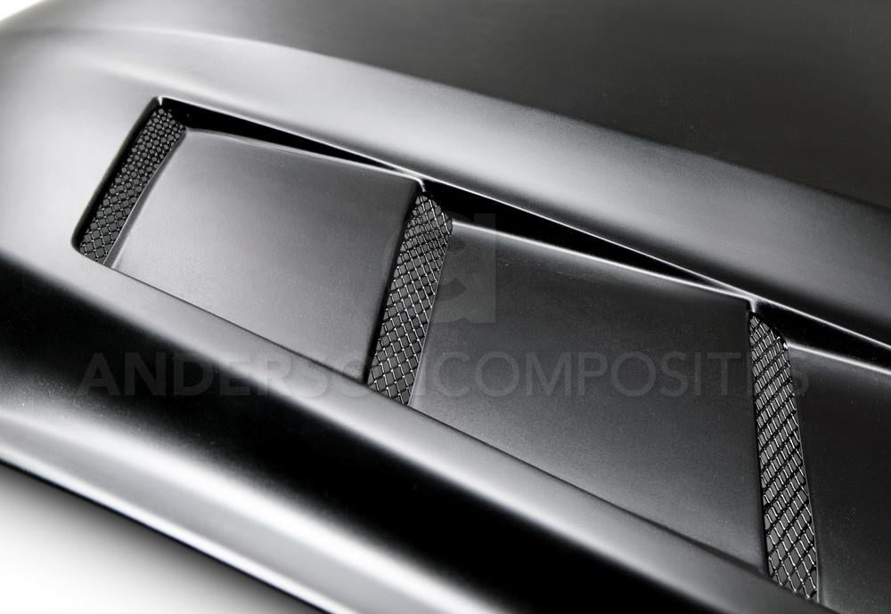 Anderson Composites AC-HD15FDMU-SA-GF Hood for Select Ford Mustang