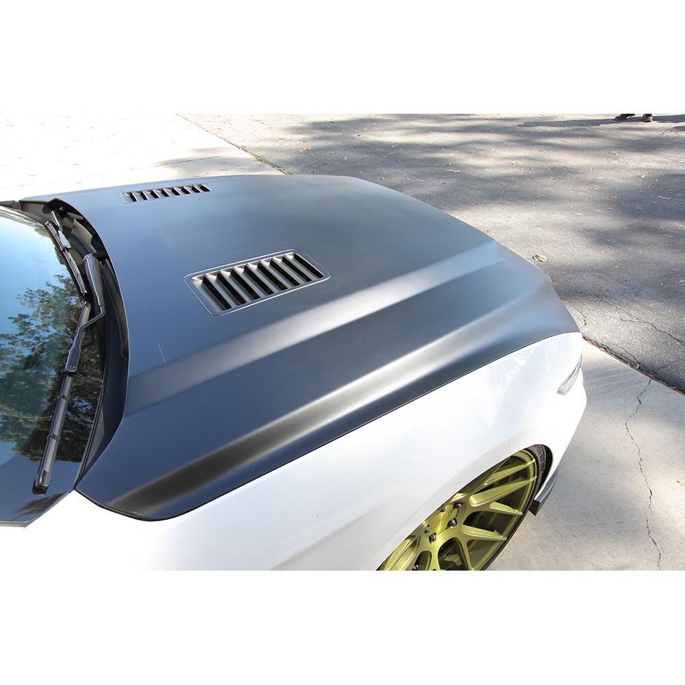 Anderson Composites AC-HD15FDMU-SN-GF Hood for Select Ford Mustang