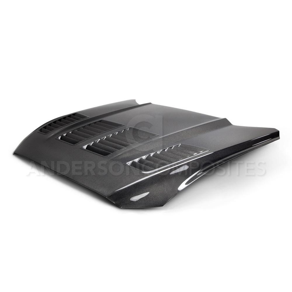 Anderson Composites AC-HD15FDMU-TW-DS Hood for Select Ford Mustang