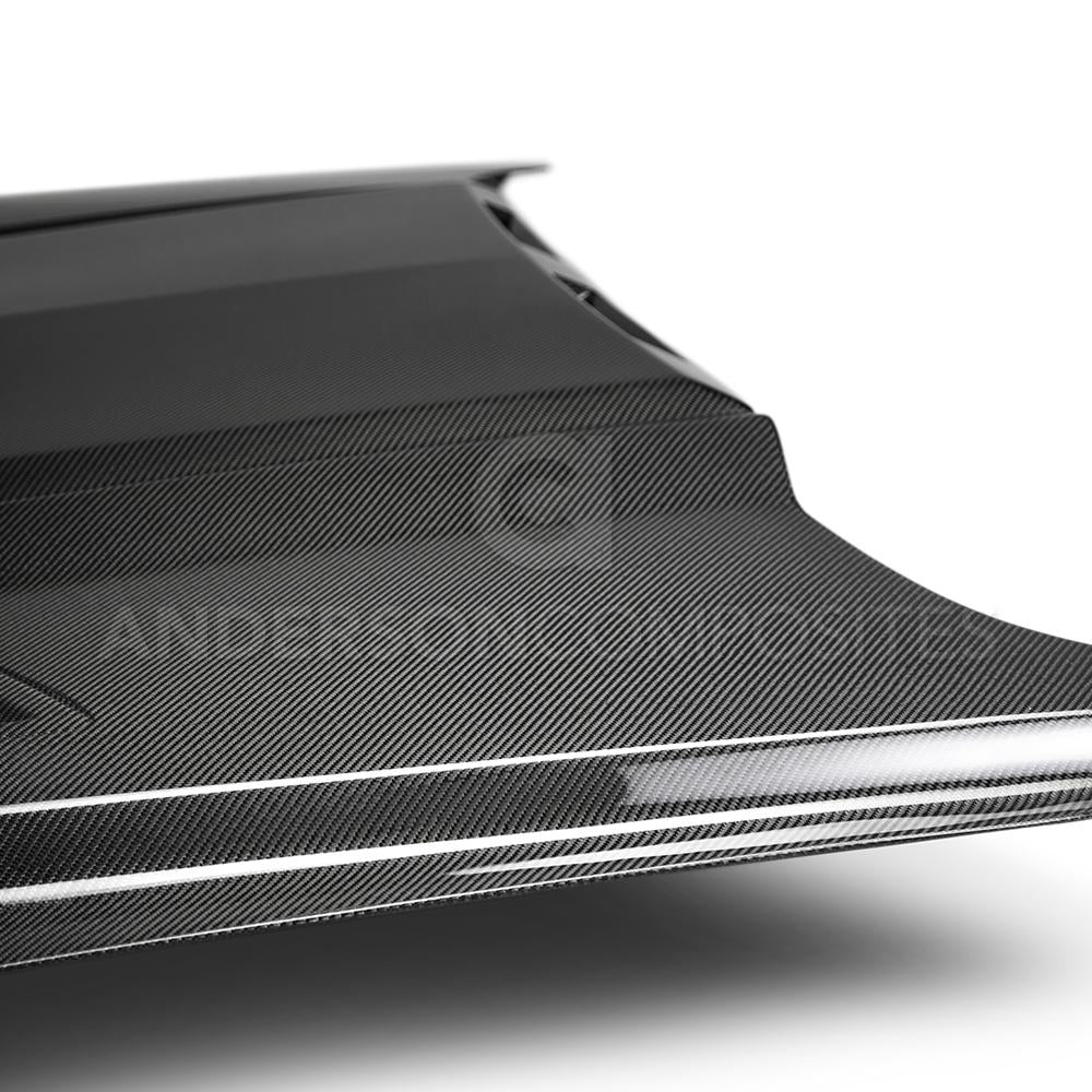 Anderson Composites AC-HD18FDMU-AB-DS Hood for Select Ford Mustang