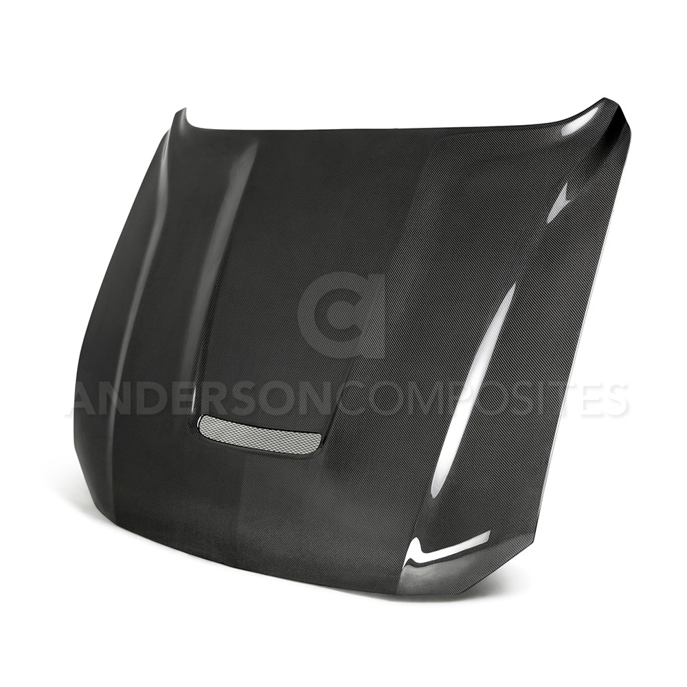 Anderson Composites AC-HD18FDMU-GR-DS Hood for Select Ford Mustang