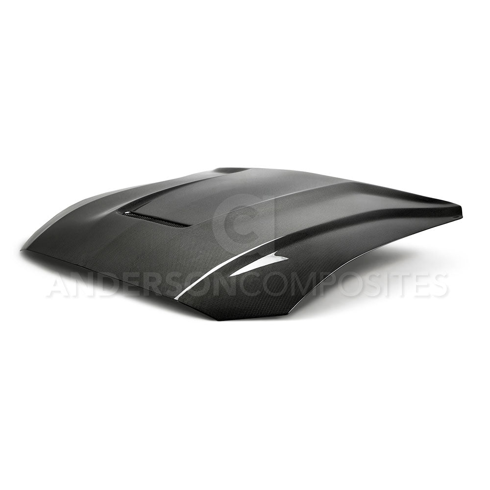 Anderson Composites AC-HD18FDMU-GR-DS Hood for Select Ford Mustang