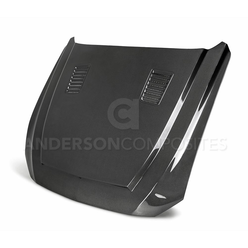 Anderson Composites AC-HD18FDMU-SN-DS Hood for Select Ford Mustang