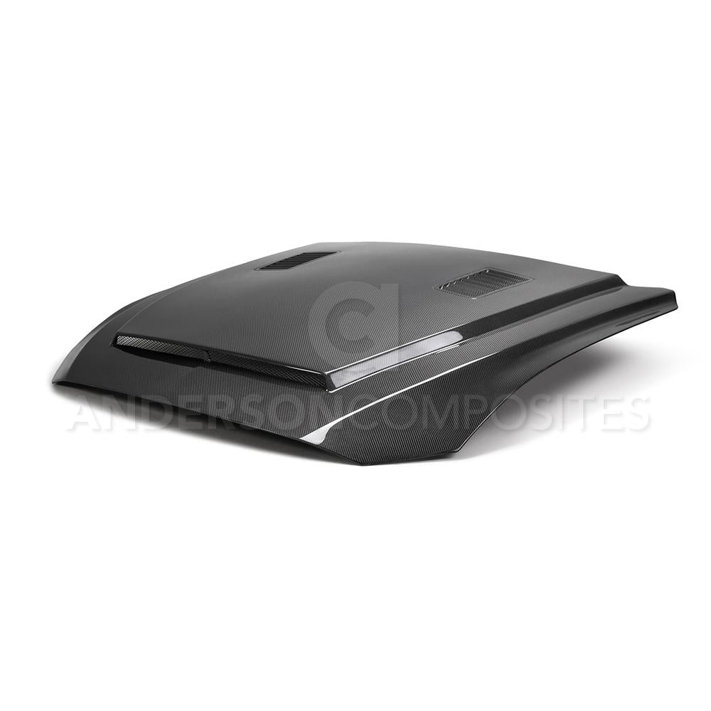 Anderson Composites AC-HD18FDMU-SN-DS Hood for Select Ford Mustang