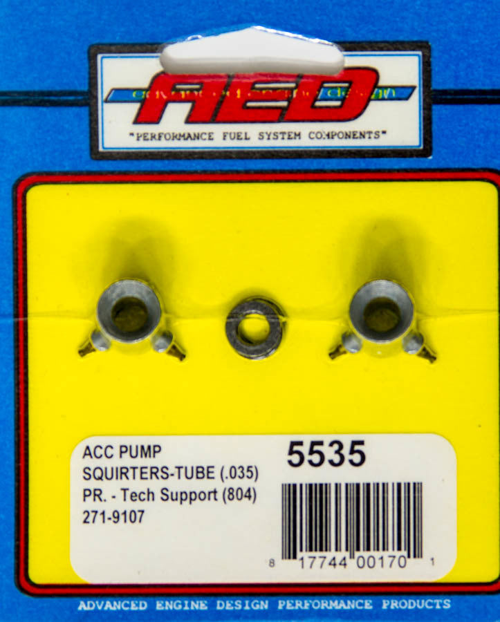 ADVANCED ENGINE DESIGN 5535 .035in Accelerator Pump Squirters - Tube Type