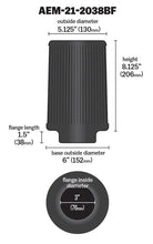 Load image into Gallery viewer, 3-Inch-X-8-Inch-Dryflow-Air-Filter
