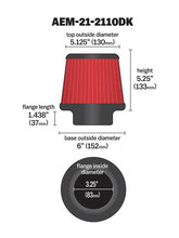 Load image into Gallery viewer, 3.25-Inch-Dry-Flow-Short-Neck-5-Inch-Element-Filter-Replacement