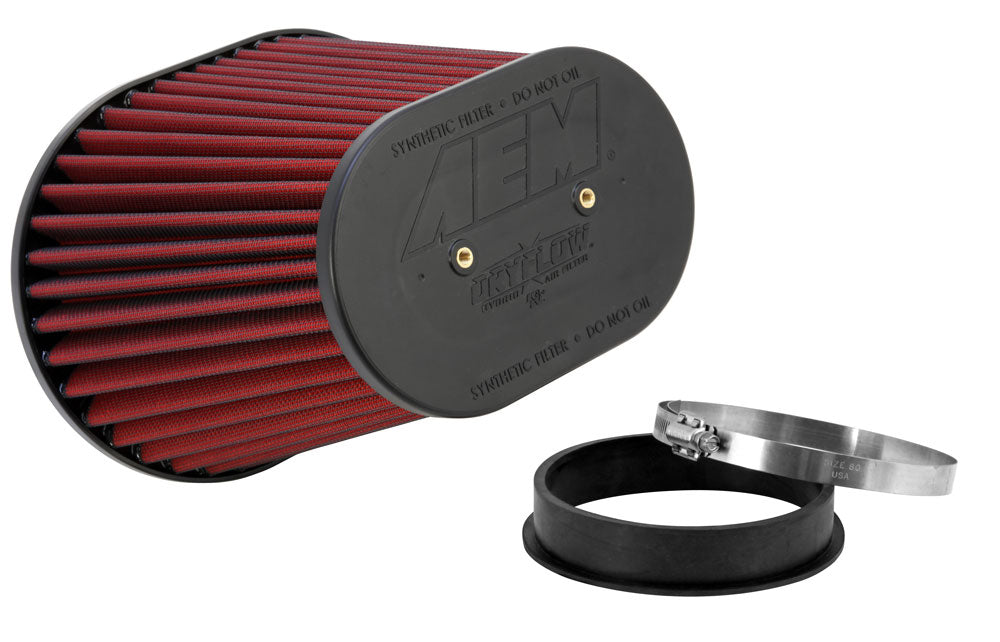 Dryflow-Air-Filter-Oval-Tapered-8In-X-10.5In-OS-Base--5In-X-7.75In-OS-Top--8In-Height