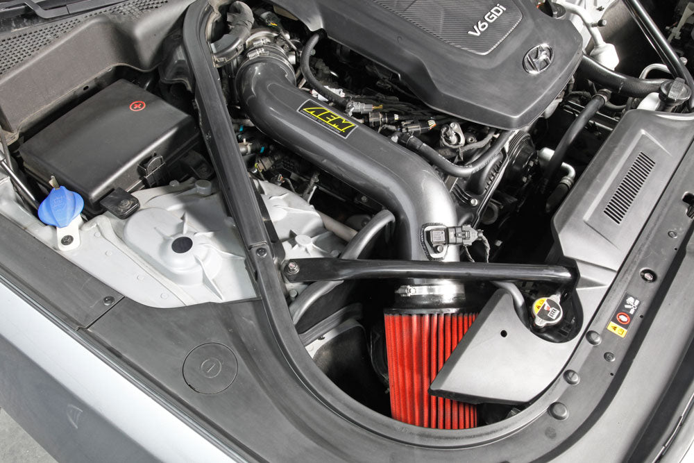 2015-Hyundai-Genesis-3.8L-V6-FI-Silver-Cold-Air-Intake