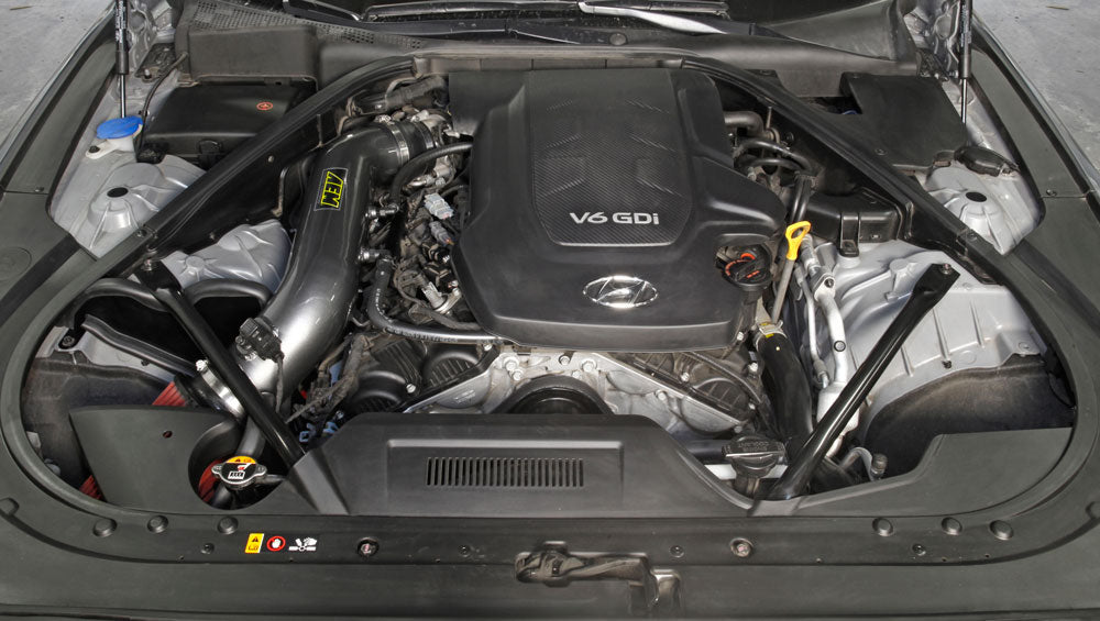 2015-Hyundai-Genesis-3.8L-V6-FI-Silver-Cold-Air-Intake
