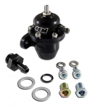 Load image into Gallery viewer, AEM ELECTRONICS 25-300BK Adjustable Fuel Pressure Regulator Black