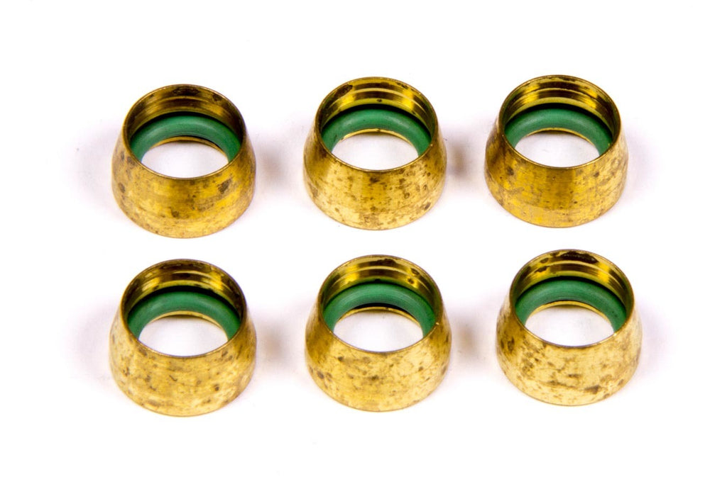 AEROQUIP FCM2430 -6 Replacement A/C Brass Sleeves (6 pk)