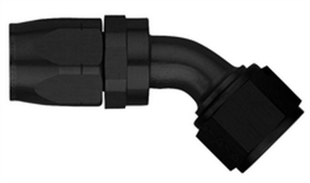 AEROQUIP FCM4423 #8 45 Deg Hose End Black